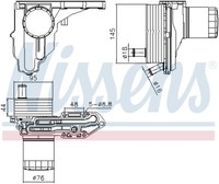 Nissens 91329 Oil Cooler, Engine Oil For Ford