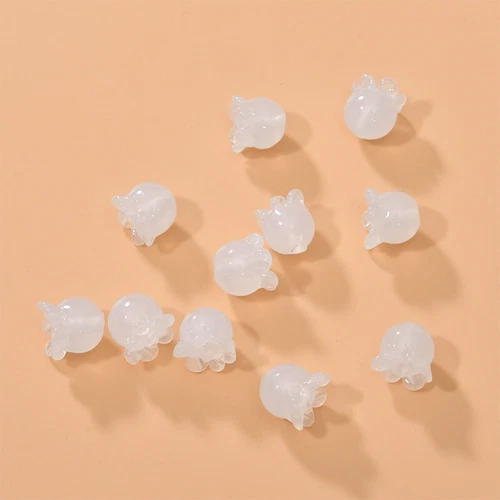 20 Multicolor Vintage Trumpet Bell Flower Beads Lampwork Glass 10x9mm DIY Crafts - Picture 14 of 22