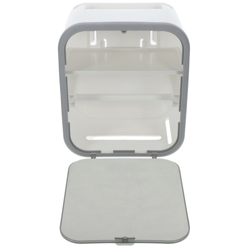 G.V.R. Boîte et distributeur porte-mouchoirs, fabriquée en Italie, fabriquée en ABS recyclable et disponible en plusieurs couleurs, 132x132x132 mm, salon, hôtel et maison. (Cube noir