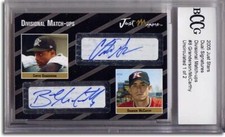 CURTIS GRANDERSON * Brandon McCarthy * Autograph Rookie Auto RC BGS 1/2