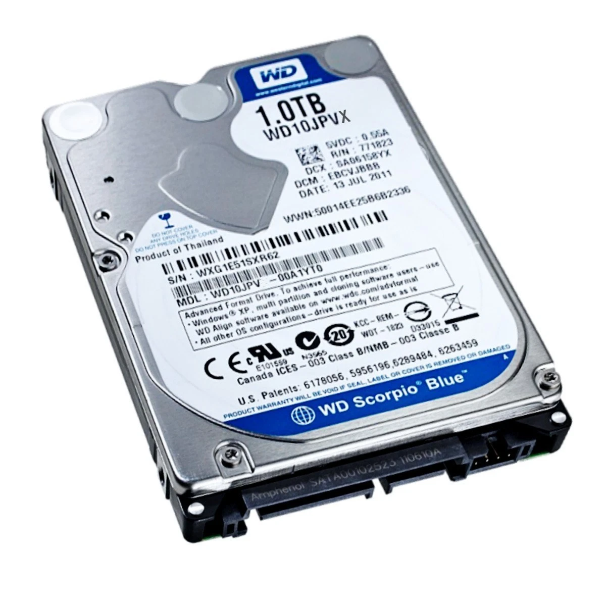 Laptop Hard Drive Western Digital 1 ,2.5&#034; SATA |