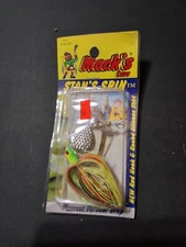 RARE MACK'S LURE STAN'S SPIN 1/4OZ FIRE TIGER NOS