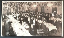 VINTAGE PHOTO 1944 CURTISS-WRIGHT CORP DISPATCH DEPT DINNER + ROBIN HOOD INN