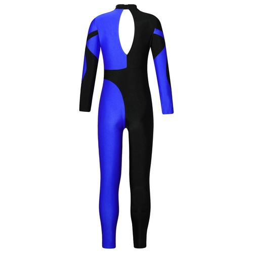 Kids Girls Jumpsuit Gymnastics Leotard Sparkly Catsuit Hollow Back Bodysuit - Picture 33 of 109