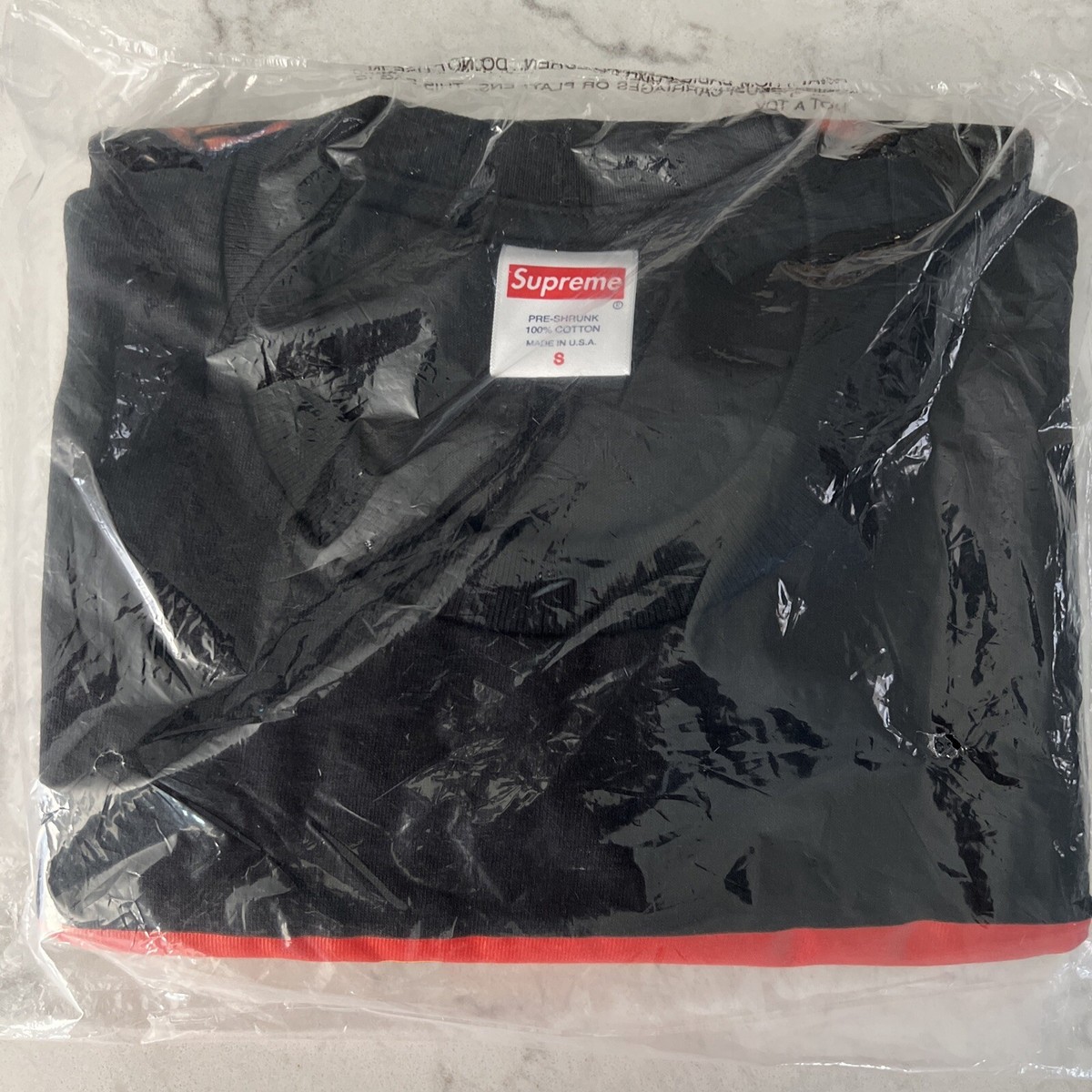 Supreme Enta Da Stage Tee Black FW22 Size Small New Sealed Tags  