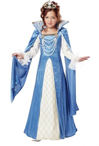 California Costume Lady Of The Renaissance Queen Child Girls Halloween00393
