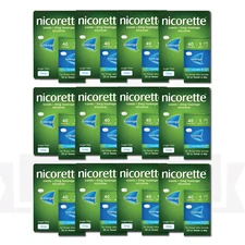 12 X Nicorette Cools 2mg Lozenge Icy Mint 1X40 Lozenges PACK OF 12