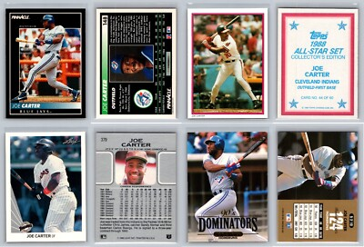 #ad Joe Carter 4 Card Collectors Lot Blue Jays Indians $4.99