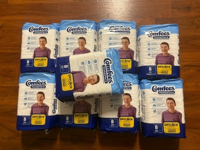 Comfees Youngsters Youth, Contoured Diapers Size 8- 20ct 9 packs - 180 Diapers