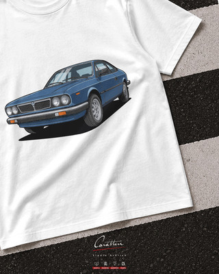 VINTAGE AUTO T-SHIRT LANCIA BETA COUPE VIERTE SERIE | XS bis 4XL