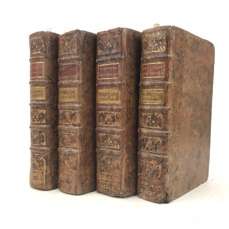 Buffon, Histoire naturelle générale — 1772, 4 volumes, gravures.