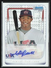 Addison Russell 2011 Bowman Chrome X-Fractor Auto /299 #18U-21 USA