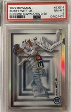 2022 Bowman #B3D14 Bobby Witt Jr. Chrome Bowman In 3-D! PSA 8 NM-MT