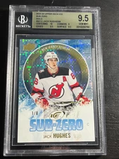 2023-24 UD Ice Sub Zero GOLD #1/8 Jack Hughes - #1 out of only 8 cards!! RARE