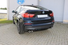 FOX Sportauspuff BMW X4 F26 35d Bj. ab 2014, Endrohr 2x90mm rund je rechts/links