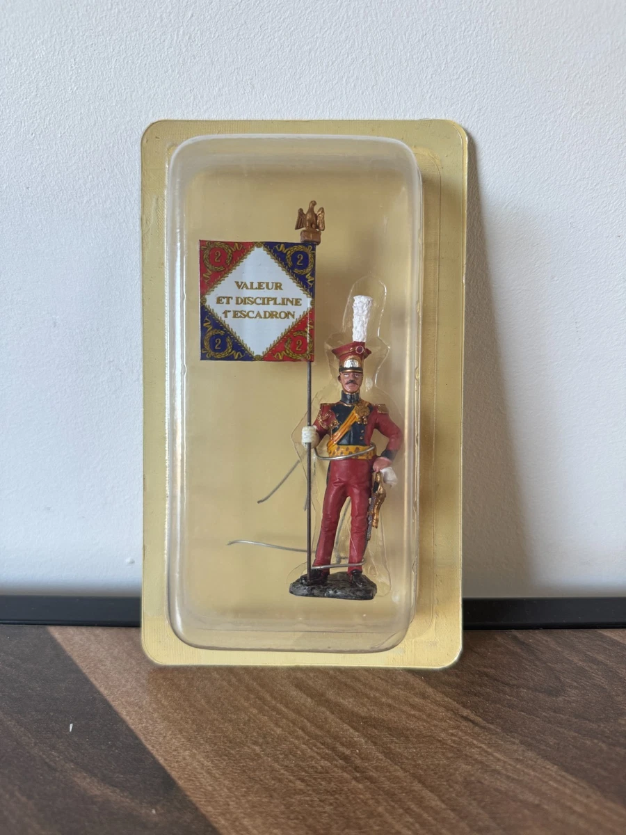 Figurine Soldat De Plomb - Mousquetaire Porte-drapeau - Échelle 1:32 (60mm) - Occasion
