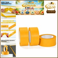 3 Packs Yellow Painters Tape 1.88 In x 60 Yd Masking Tape Indoor Outdoor