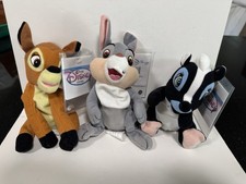 Disney Beanies - Bambi , Thumper  Flower - NWT