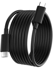 USB C to USB C Charging Cable 1Pack Black 6ft Type C to Type C Fast Charger Cord