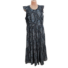 J. Crew Flared Tiered Midi Sleeveless Dress Women Size 10