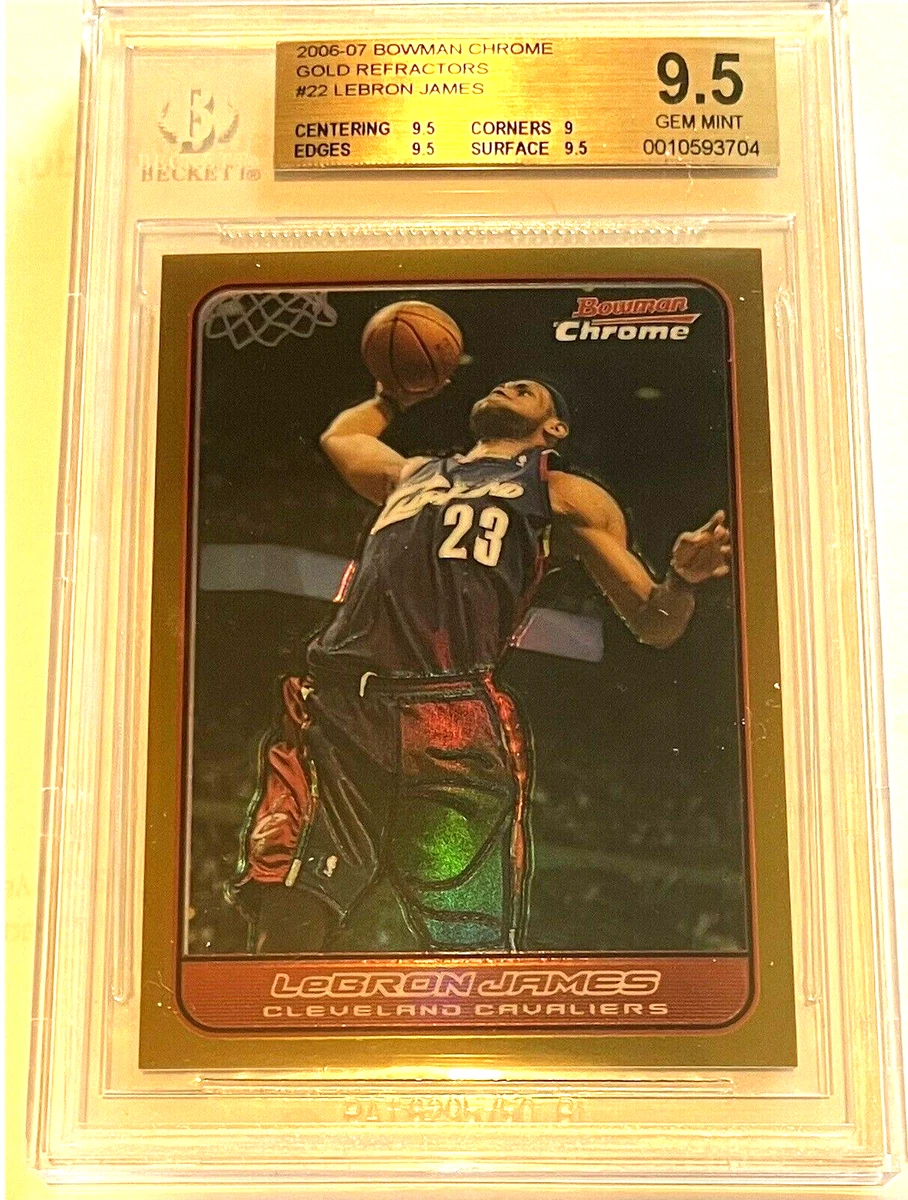 貴重　Lebron James Bowman Chrome RC BGS9 Bowman LeBron James Beckett Grading Services (BGS) Basketball
