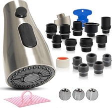 3 Function Pull Down Kitchen Faucet Head Replacement