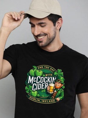 Kobold Irland T-Shirt St Patrick's Day Mccockin Apfelwein Oberteil Herren Geschenk Tee