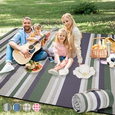 Best Picnic Blankets Outdoor Extra Large - 80"x80" Portable Waterproof Blanket