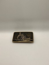 Rare Alaska Commercial Fisherman Brass Belt Buckle