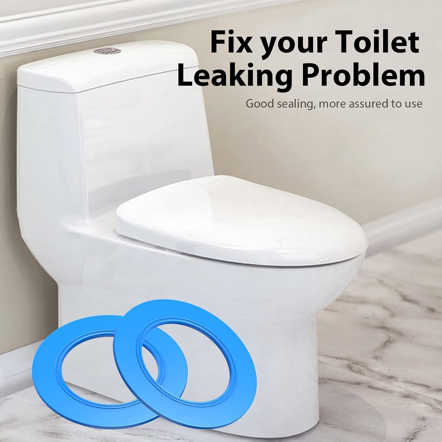 Flush Valve Seal for American Standard and Eljer Toilet, 3 Pack Toilet Parts for