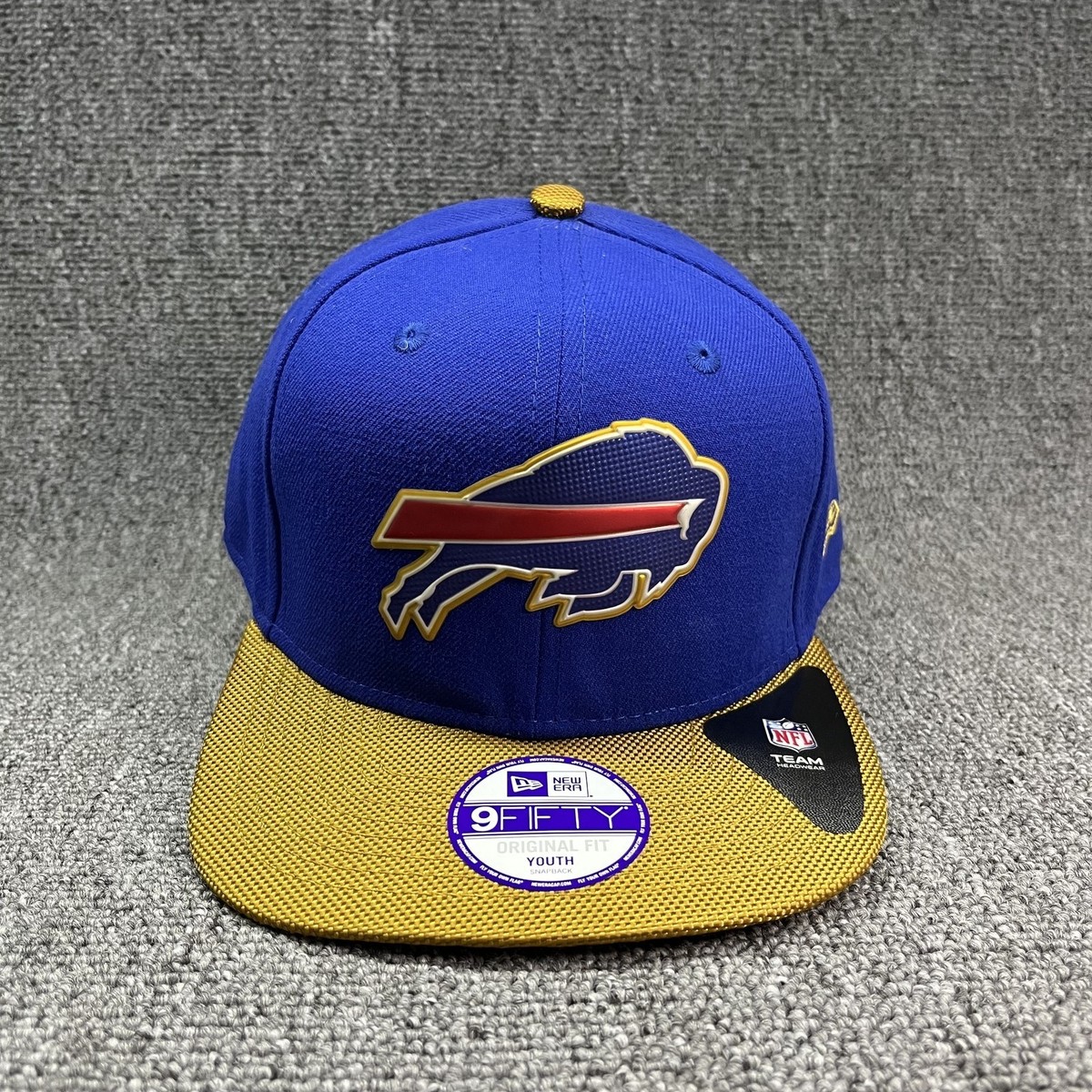 New Era Buffalo Bills 9FIFTY Snapback Flat Brim Blue Gold NFL Hat