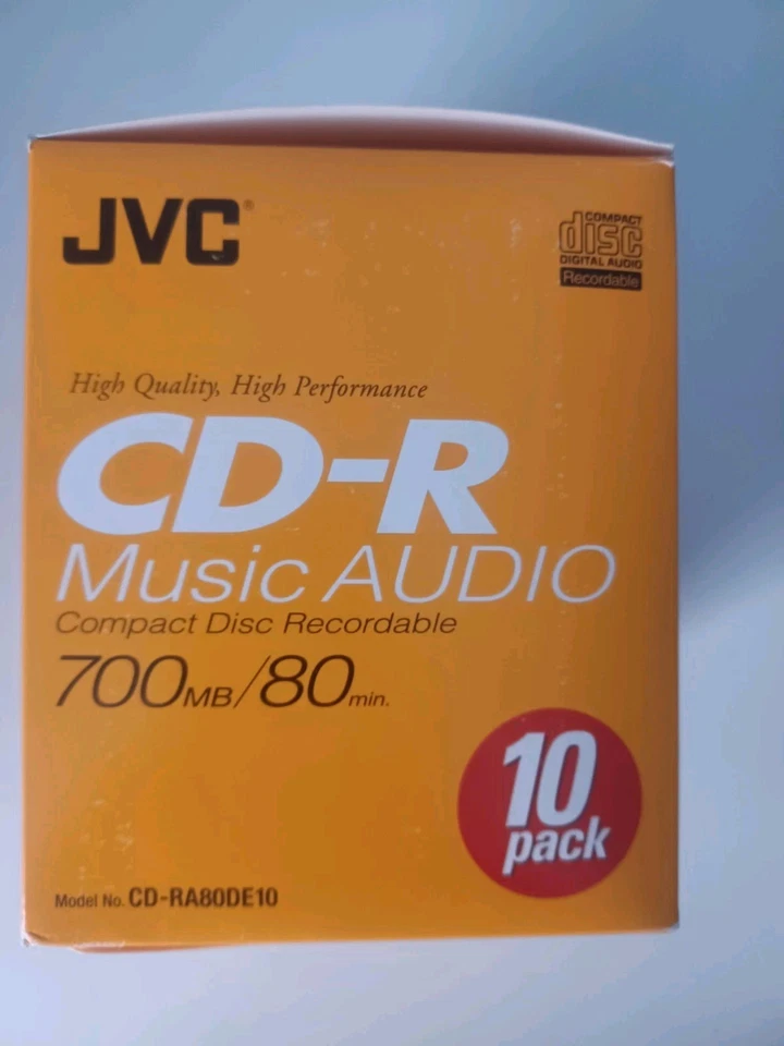 Blank CD's Discs JVC CD-R CD-RA80DE Digital Audio Music Recordable New In Box - Image 4 of 4