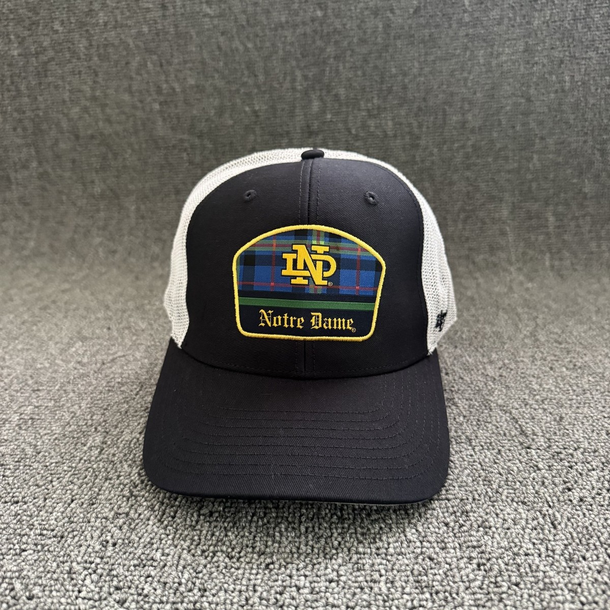 '47 Brand Notre Dame Fighting Irish Trucker Snapback Navy White Retro Hat