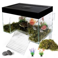 Acrylic Hanging Turtle Basking Platform Ramp Dock Habitat Fits 7.9x5.5x5.5 In