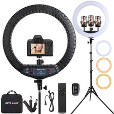 21 inch LED Ring Light with Tripod Stand, Video Ring Light for Selfie Photogr...