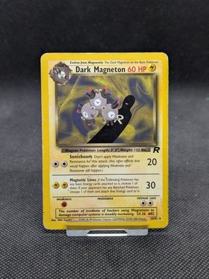 Dark Magneton Team Rocket Set Non-Holo Rare 28/82 WOTC Played