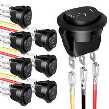 Waterproof three way rocker switch automotive marine
