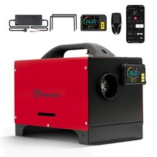 8KW 12V 24V 230V Diesel Air Heater w/Base Bluetooth LCD For RV Boats Motorhome