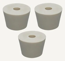 #7 Bung Drilled Rubber Stopper (Set of 3)