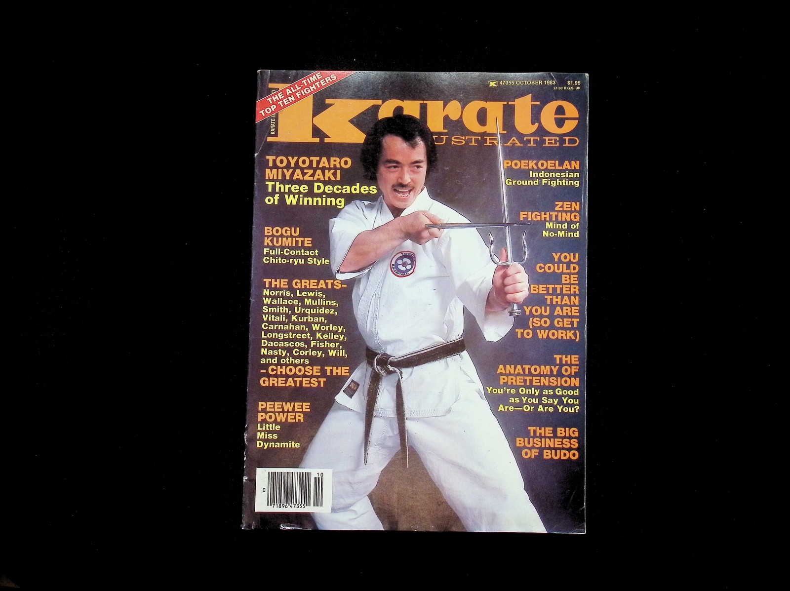 Karate Illustrated Magazine October 1987 Toyotaro Miyazaki Cover Martial Arts