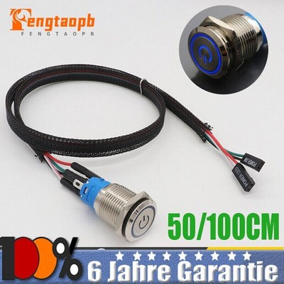 PC Host Start Power SW Button Switch Computer Reset SW Button Switch 50/100CM