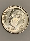 2021-D Roosevelt Dime 10 Cent Coin.