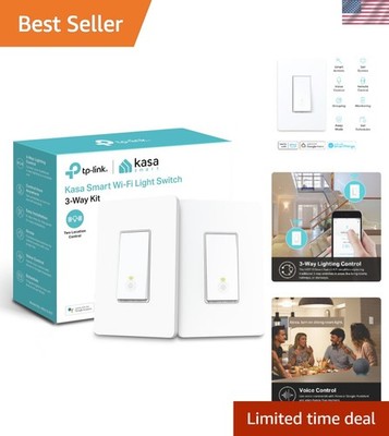 Kasa Smart 3-Way Wi-Fi Switch - Easy Installation with Alexa & Google Assistant