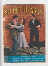 SECRET HEARTS 2  COMIC /D.C. LOVE PRE CODE SCARCDE LOWE GRADE