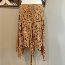 Vintage Ralph Lauren Lace Asymmetrical Skirt size 8 As-Is 
