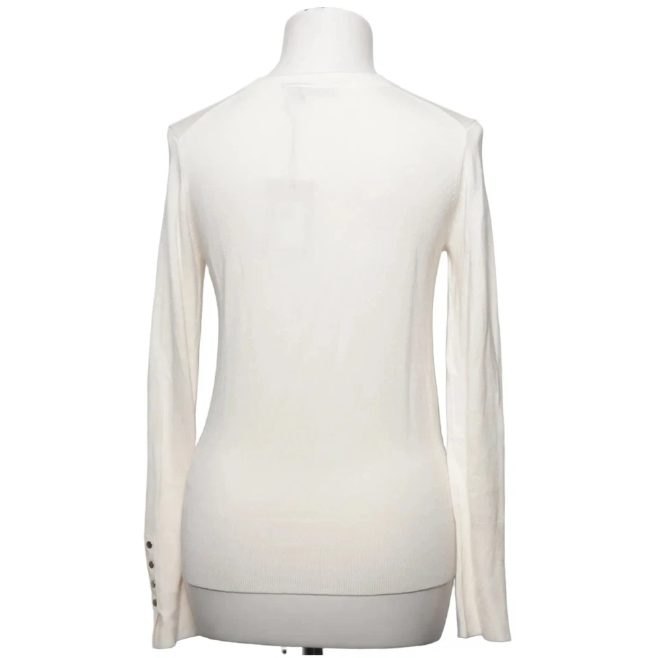 Zara, pull en tricot, taille : S, beige, élasthanne/polyamide/viscose, unicol... - Photo 2/4