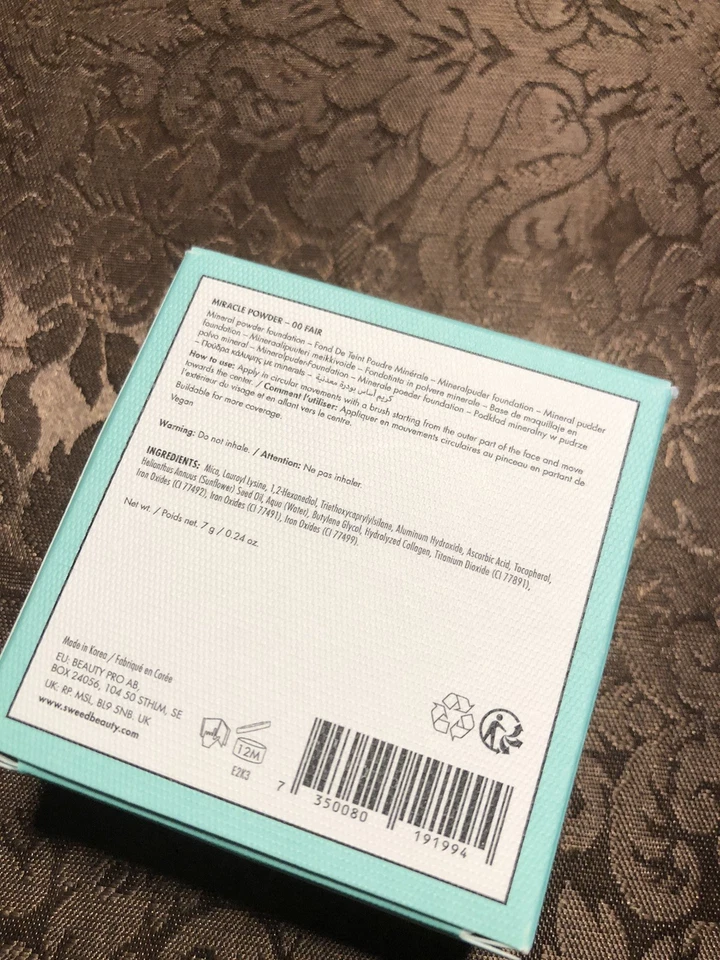 SWEED Miracle Powder (00 Fair) New In Box - Image 2 of 3