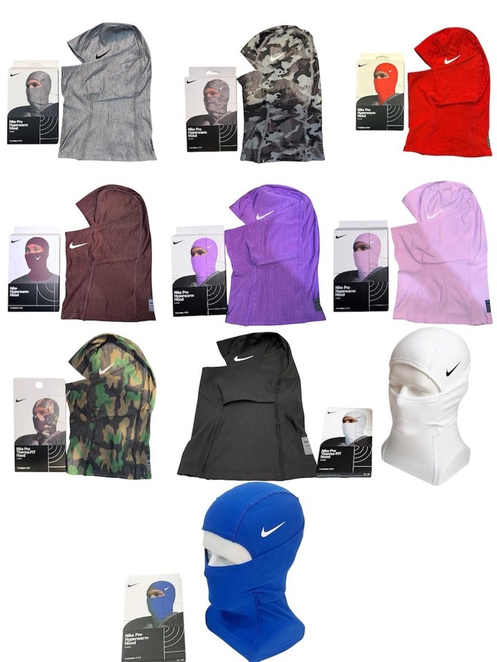 Nike Pro Therma-Fit Hyperwarm Hood Ski Mask Balaclava-Free Shipping-Variations