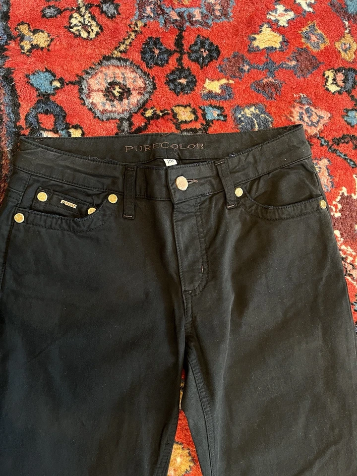 Pantalón chino para mujer color puro 5 bolsillos talla 26 Foto 2 de 4