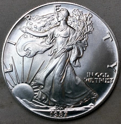 1987 BU $1.00 American Eagle  Silver Dollar Uncirculated Low Mintage